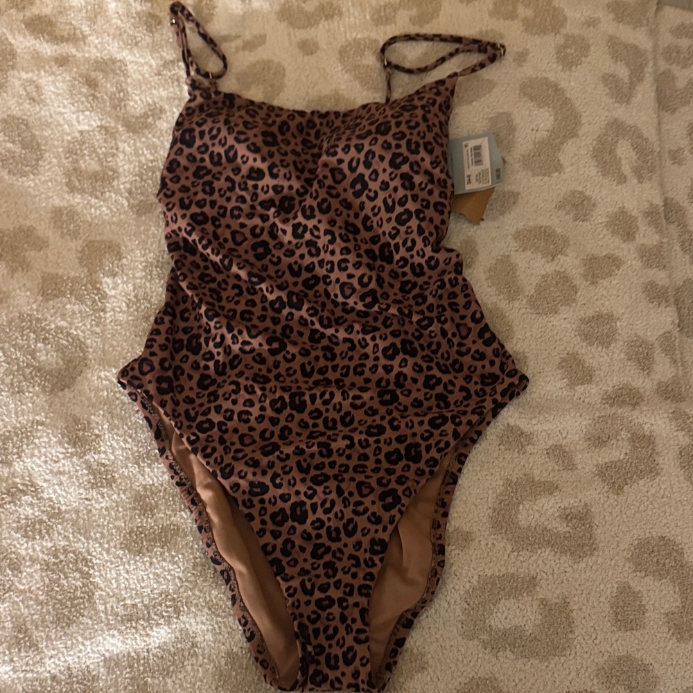 Target Leopard Print One Piece Swimsuit